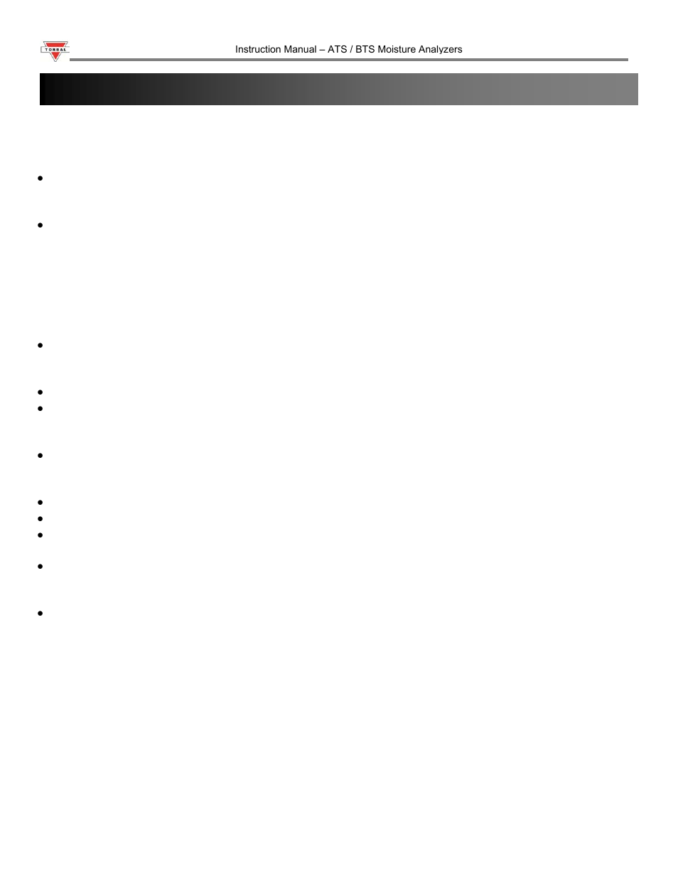 Chapter 3: introduction | Torbal ATS120 User Manual | Page 8 / 39