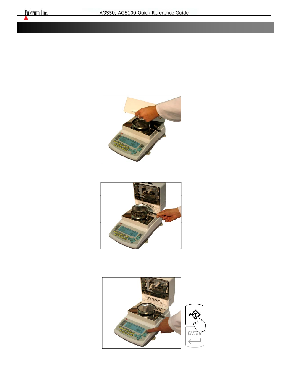 Torbal AGS100 250C PRO Quick Reference Guides User Manual | 2 pages