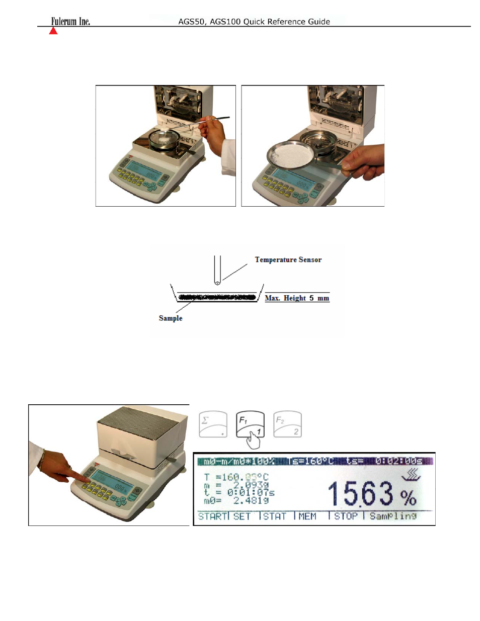 Torbal AGS100 250C PRO Quick Reference Guides User Manual | Page 2 / 2