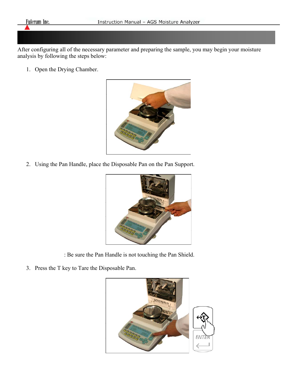 Chapter 11: making a moisture analysis | Torbal AGS100 250C PRO Manual User Manual | Page 22 / 48