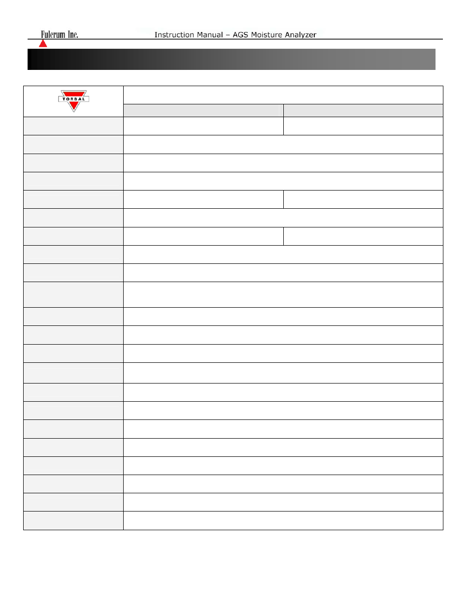 Chapter 2: specifications | Torbal AGS100 250C PRO Manual User Manual | Page 6 / 48