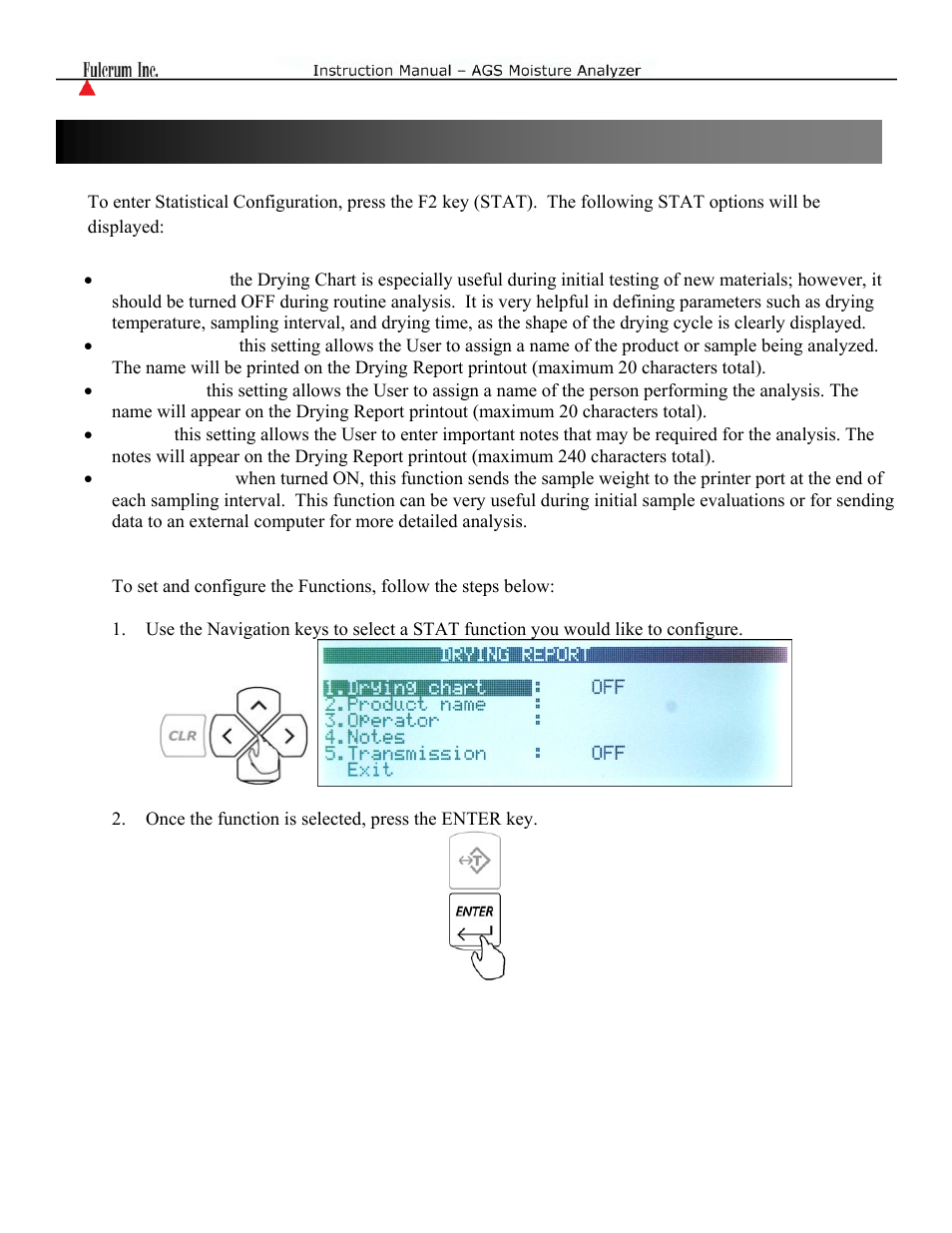 Chapter 9: rap configuration | Torbal AGS Moisture Analyzer Instruction Manual User Manual | Page 18 / 48