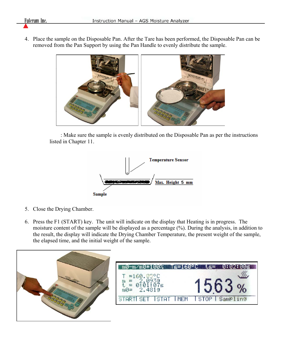 Torbal AGS Moisture Analyzer Instruction Manual User Manual | Page 23 / 48