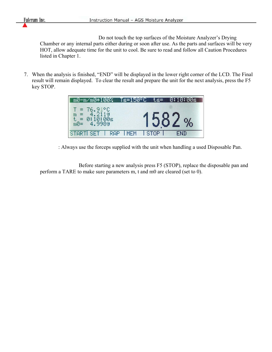 Torbal AGS Moisture Analyzer Instruction Manual User Manual | Page 24 / 48