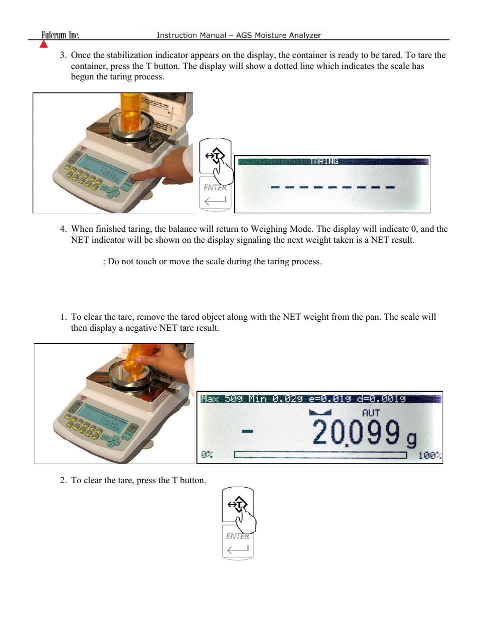 Torbal AGS Moisture Analyzer Instruction Manual User Manual | Page 30 / 48