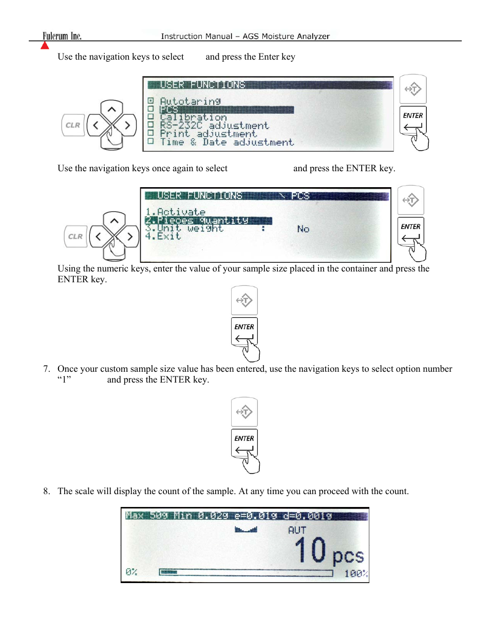 Torbal AGS Moisture Analyzer Instruction Manual User Manual | Page 32 / 48