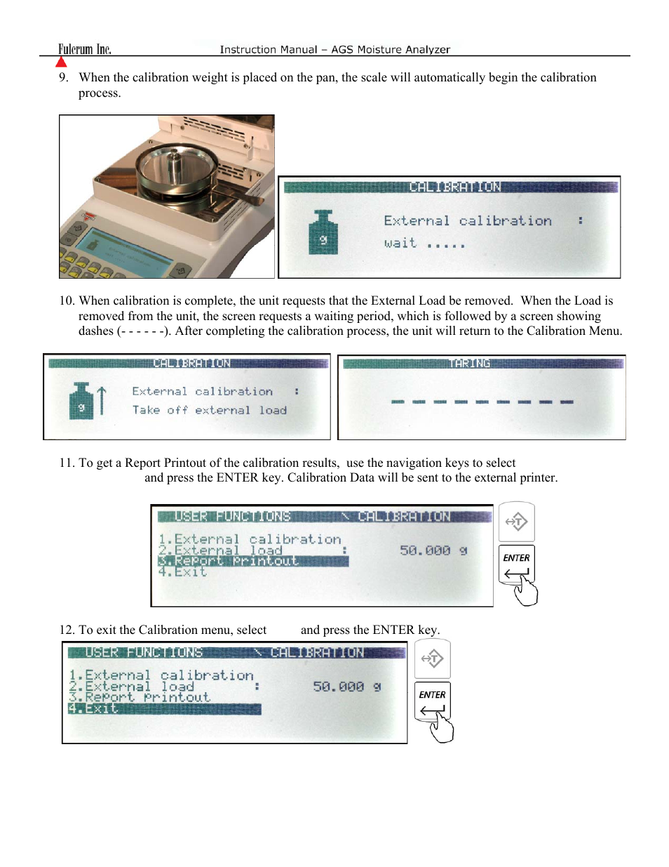 Torbal AGS Moisture Analyzer Instruction Manual User Manual | Page 37 / 48