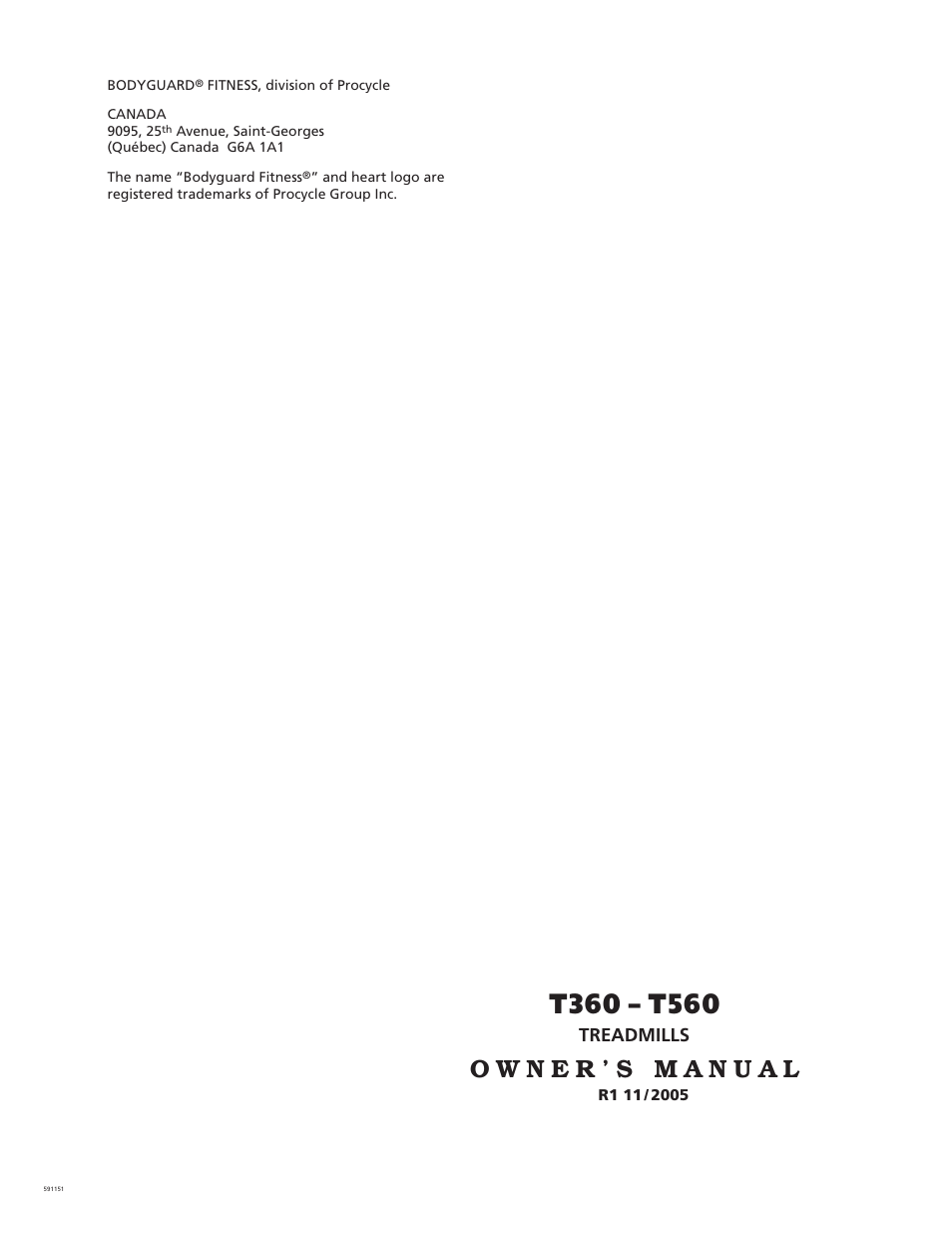 Bodyguard T360 User Manual | 36 pages