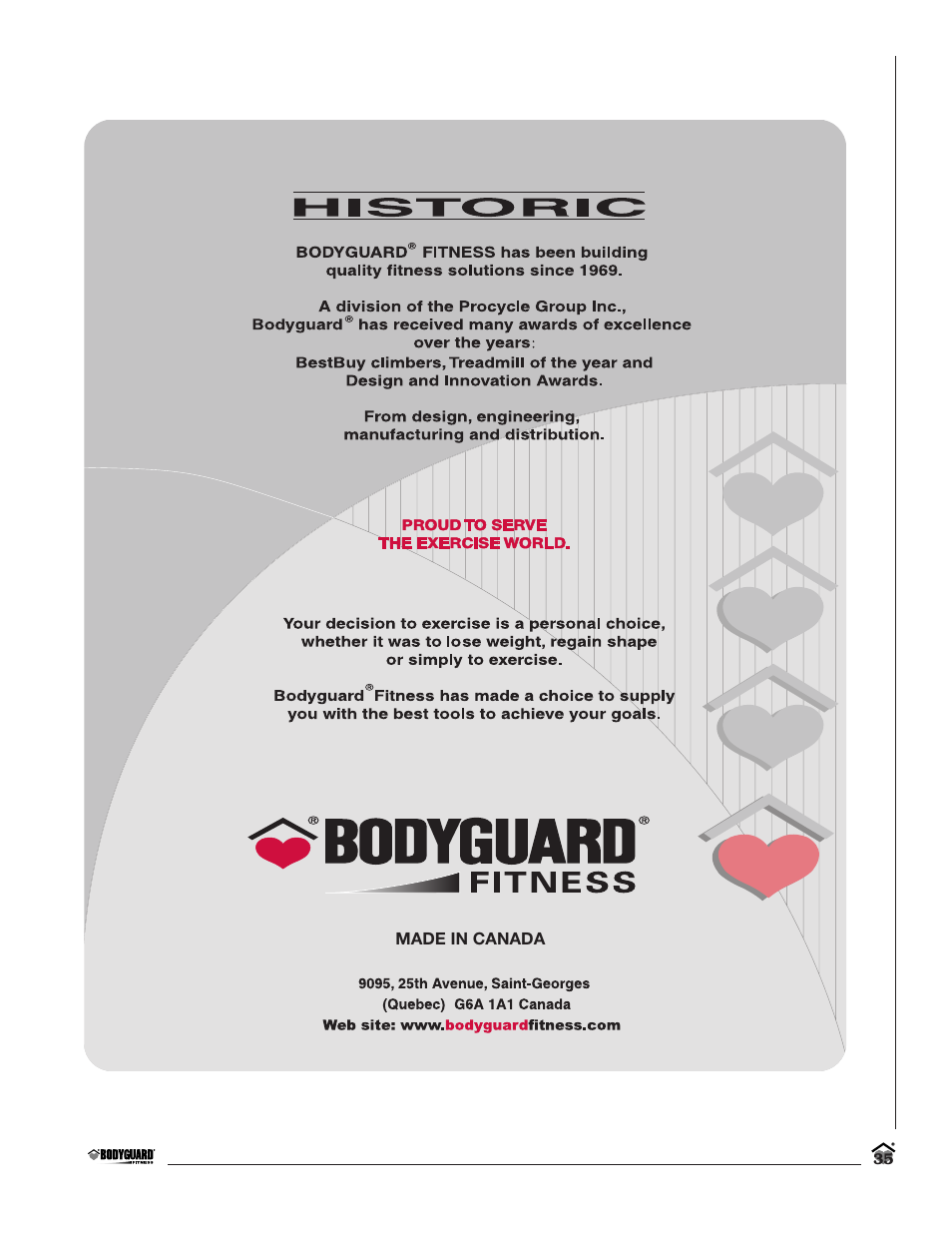 Bodyguard T360 User Manual | Page 35 / 36