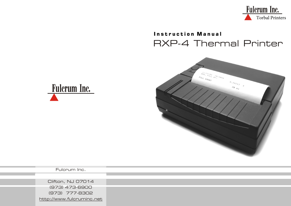 Torbal RXP-4 User Manual | 4 pages