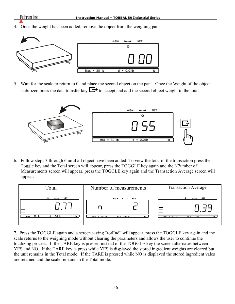 Torbal IP68 Rated User Manual | Page 56 / 60