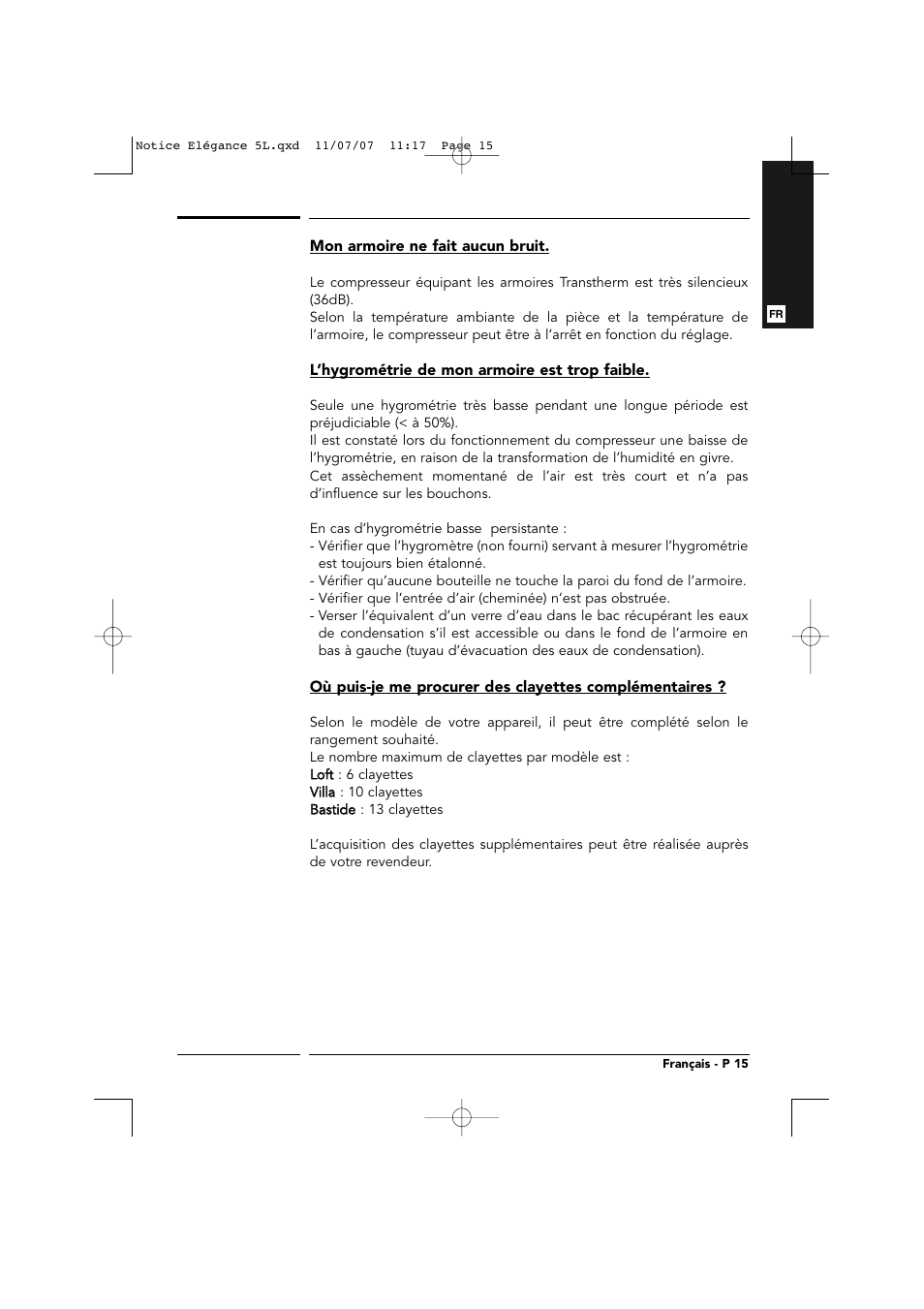 Transtherm Elegance Studio Fitted Cabinet User Manual | Page 15 / 100