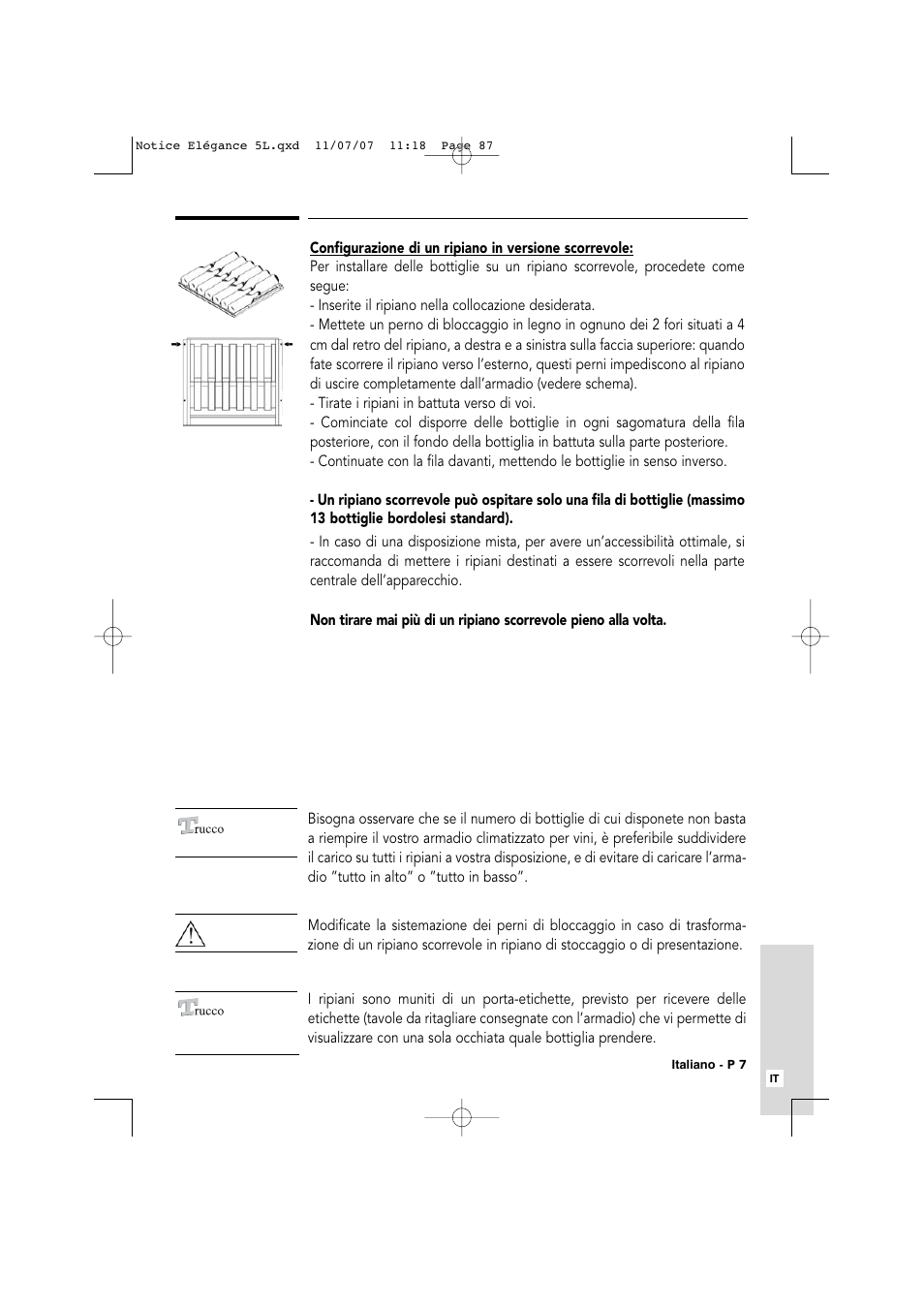 Transtherm Elegance Studio Fitted Cabinet User Manual | Page 87 / 100