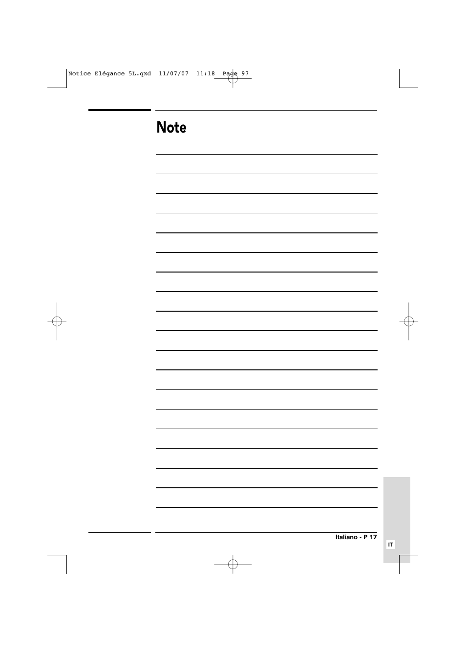 Transtherm Elegance Studio Fitted Cabinet User Manual | Page 97 / 100