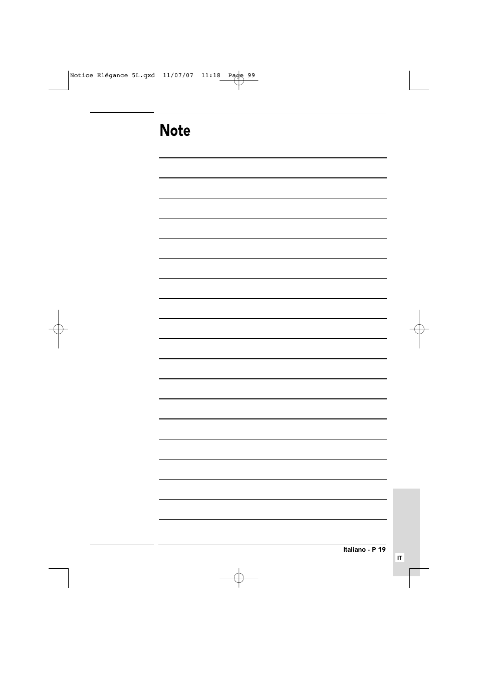 Transtherm Elegance Studio Fitted Cabinet User Manual | Page 99 / 100