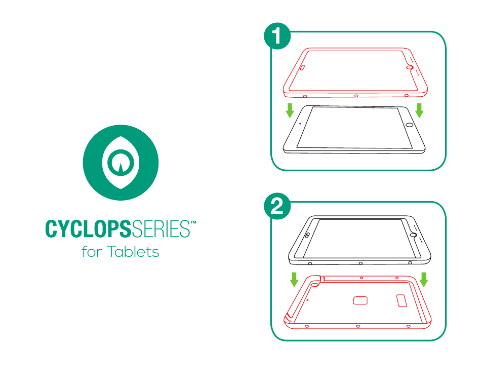 Trident Case Apple iPad Mini 1/2/3 Cyclops Case - Case Installation Instructions User Manual | Page 2 / 4