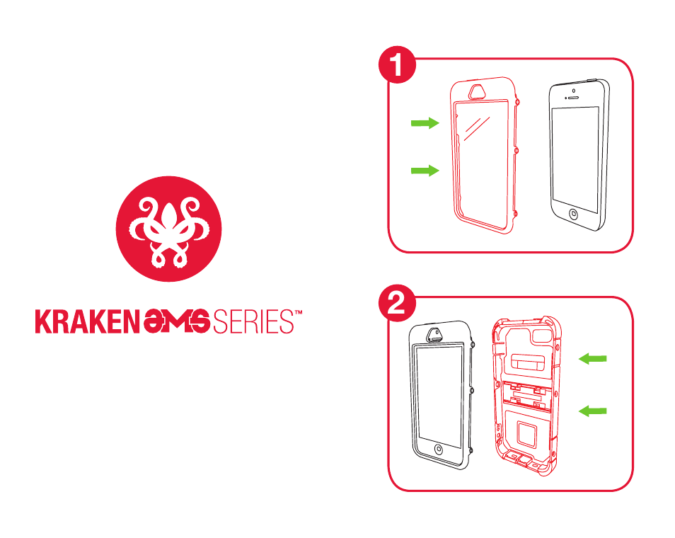 Trident Case Apple iPhone 6 Kraken A.M.S. Case - Case Installation Instructions User Manual | Page 2 / 5