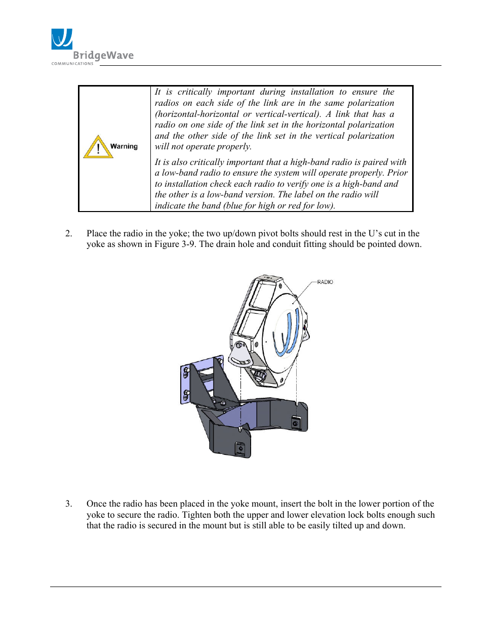 BridgeWave SLE100 User Manual | Page 22 / 40