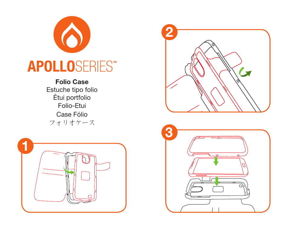 Trident Case Apple iPhone 6 Apollo Folio Case - Case Installation Instructions User Manual | Page 4 / 7