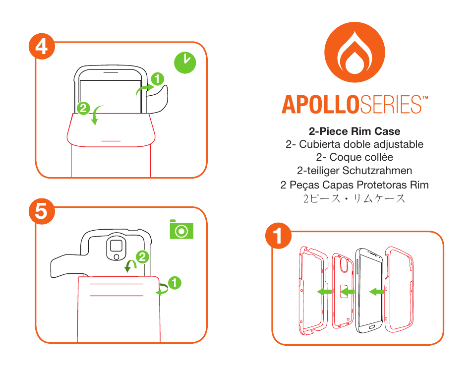 Trident Case Apple iPhone 6 Apollo Folio Case - Case Installation Instructions User Manual | Page 5 / 7