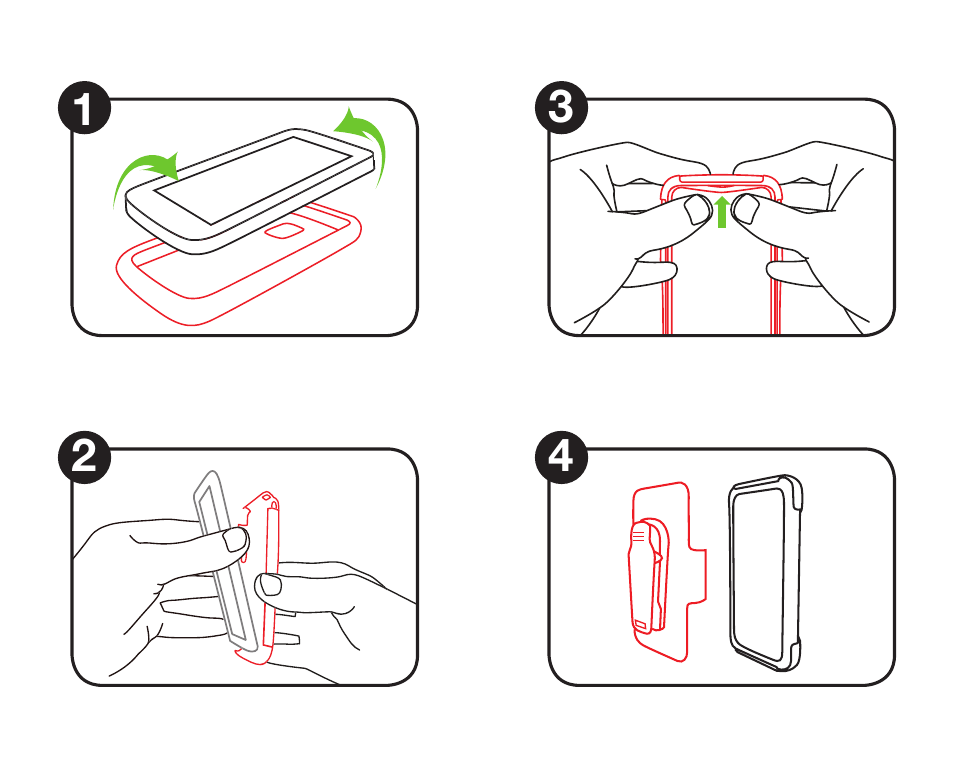 Trident Case Huawei Valiant Nestled Case with Holster  - Case Installation Instructions User Manual | Page 4 / 4