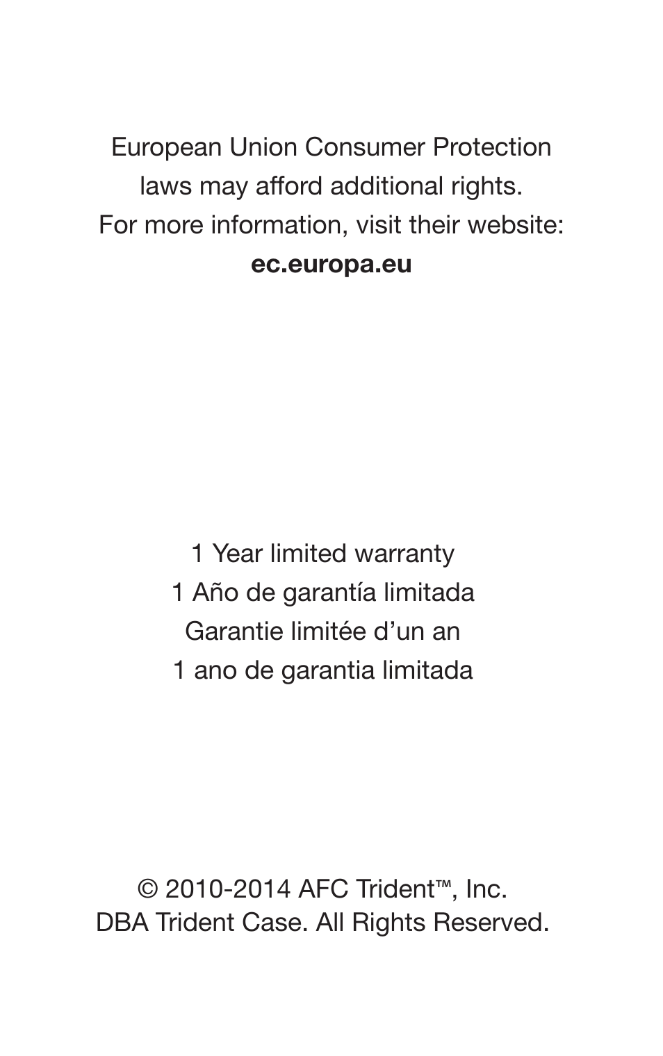 Trident Case Samsung Limited Edition Bundle - Electra Case - Case Installation Instructions User Manual | Page 14 / 14