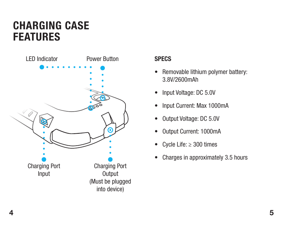 Charging case features | Trident Case Samsung Limited Edition Bundle - Electra Case - Case Installation Instructions User Manual | Page 3 / 14