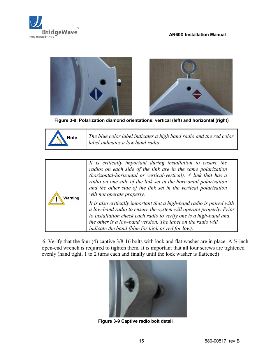 BridgeWave AR60X User Manual | Page 21 / 40