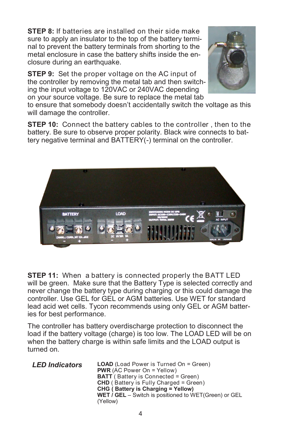 Tycon Power UPS-ST24-100-8-UBNT User Manual | Page 4 / 8