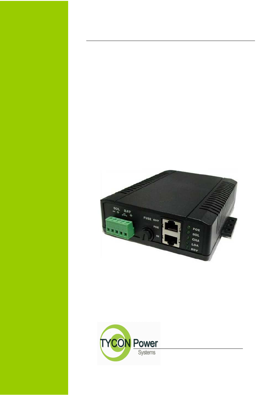 Tycon Power TP-SCPOE-24xx-HP Series User Manual | 6 pages
