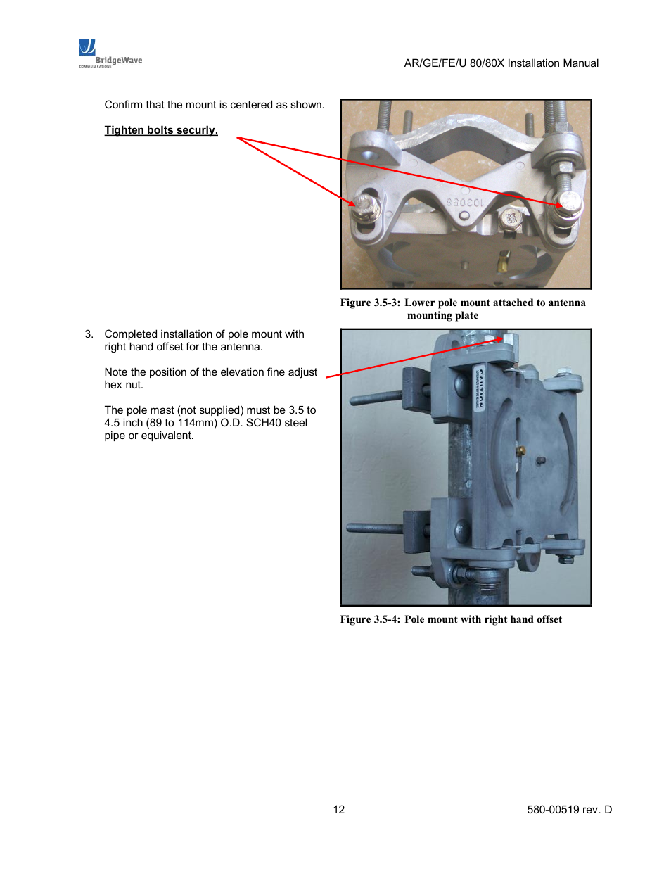 BridgeWave AR80 User Manual | Page 17 / 43