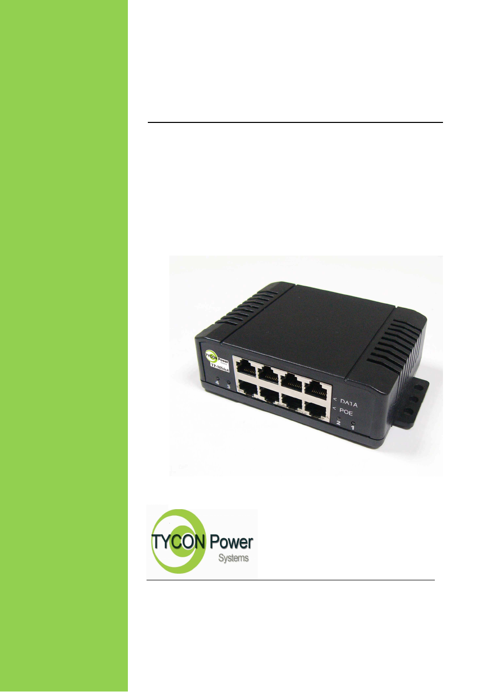 Tycon Power TP-MS4x4 User Manual | 6 pages