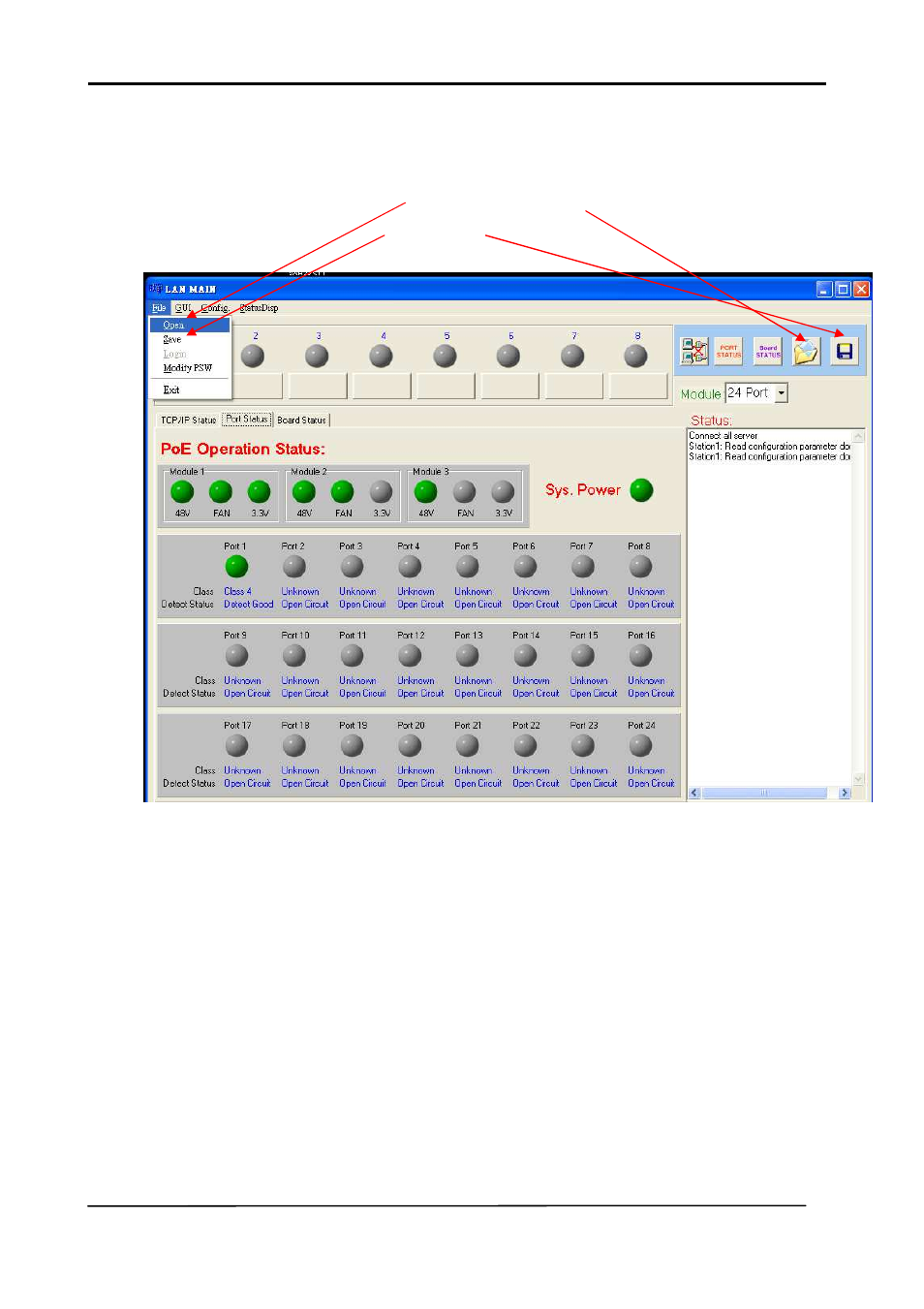 File open and save | Tycon Power TP-MS608/616 User Manual | Page 30 / 31