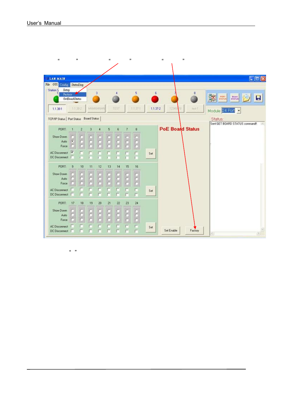 Factory setting | Tycon Power TP-MS324 User Manual | Page 24 / 31