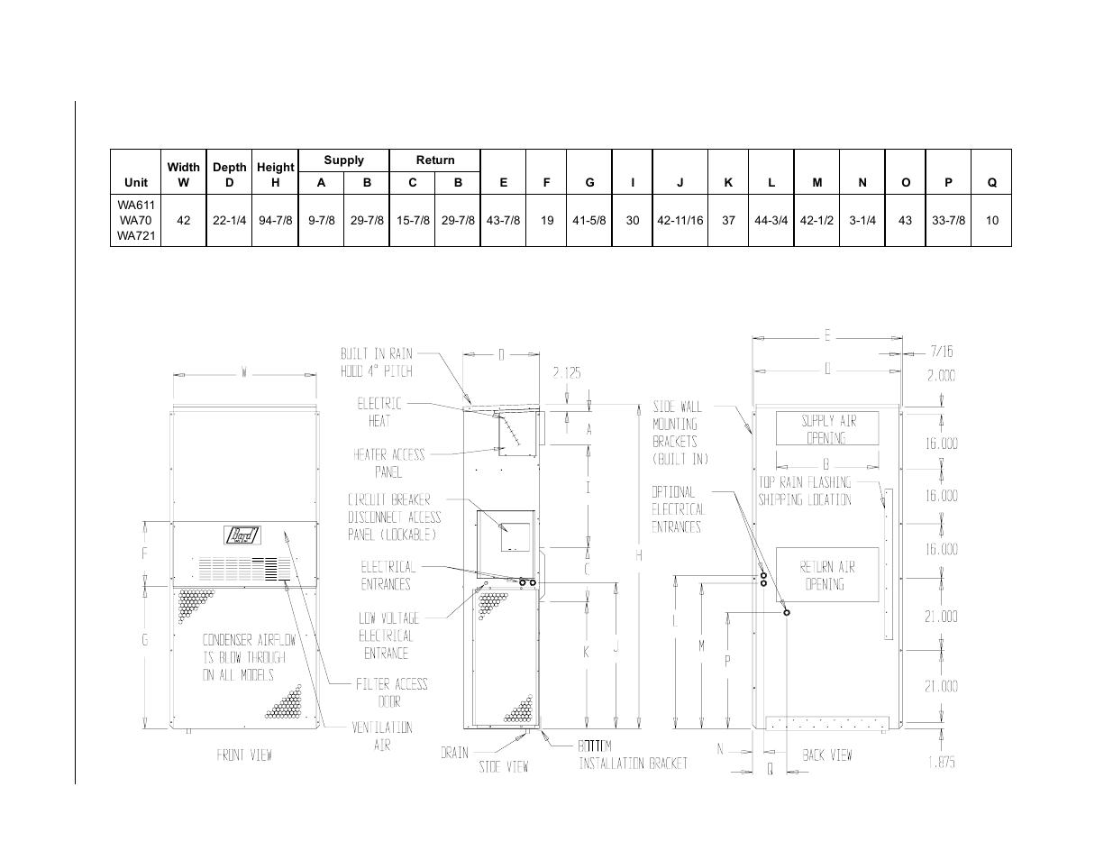 Bard WA721 User Manual | Page 5 / 26