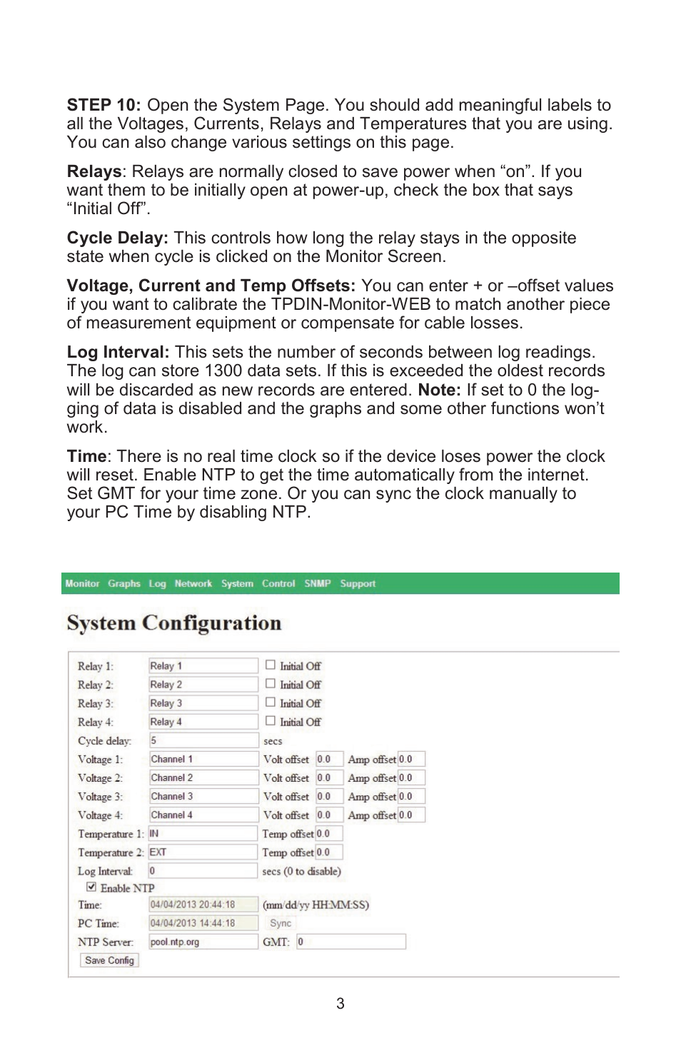 Tycon Power TPDIN-Monitor-WEB User Manual | Page 3 / 8