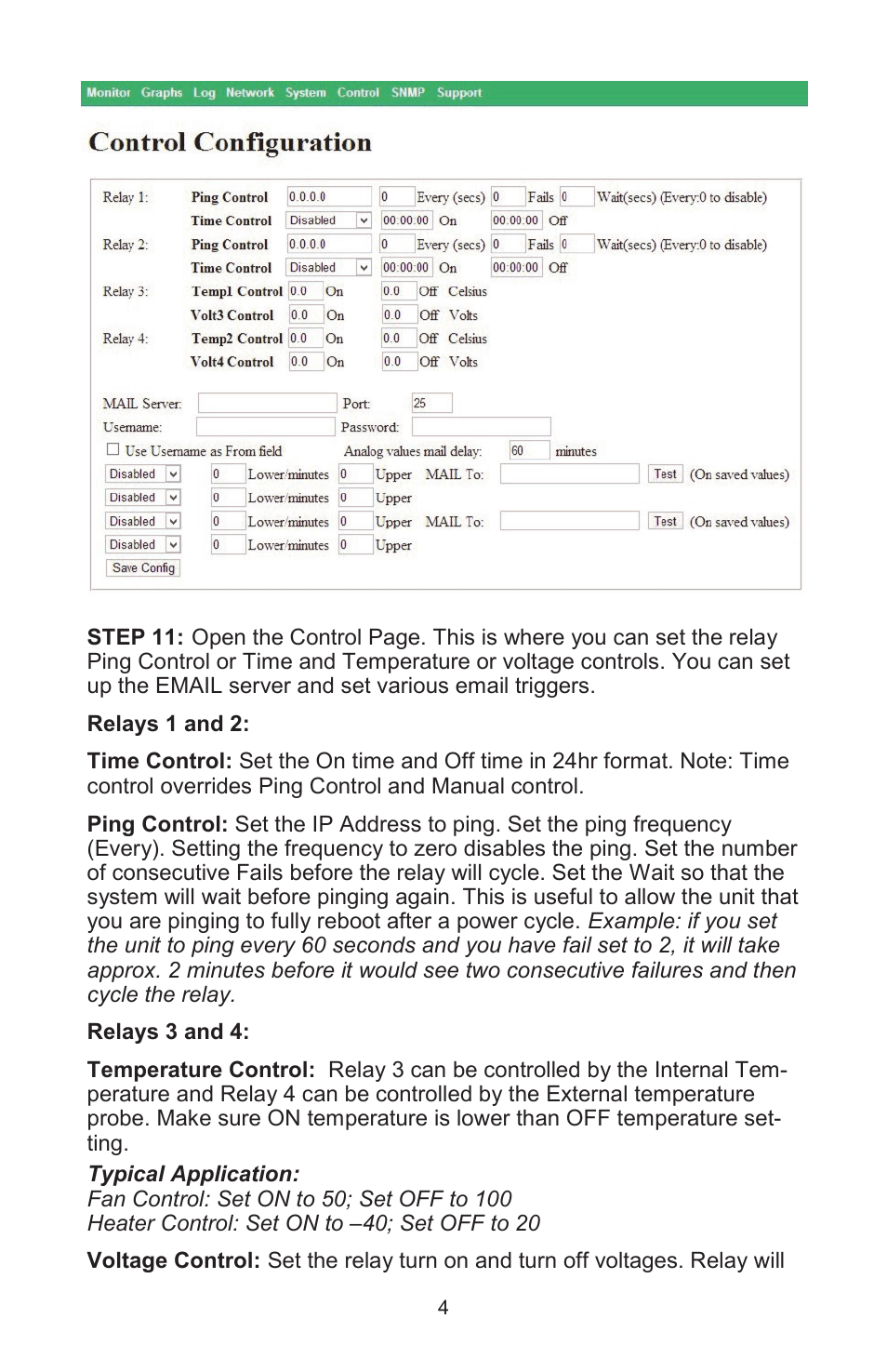 Tycon Power TPDIN-Monitor-WEB User Manual | Page 4 / 8