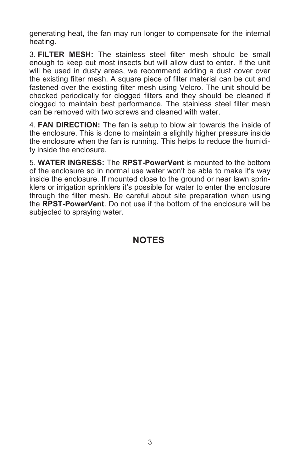 Tycon Power RPST-PowerVent User Manual | Page 3 / 4
