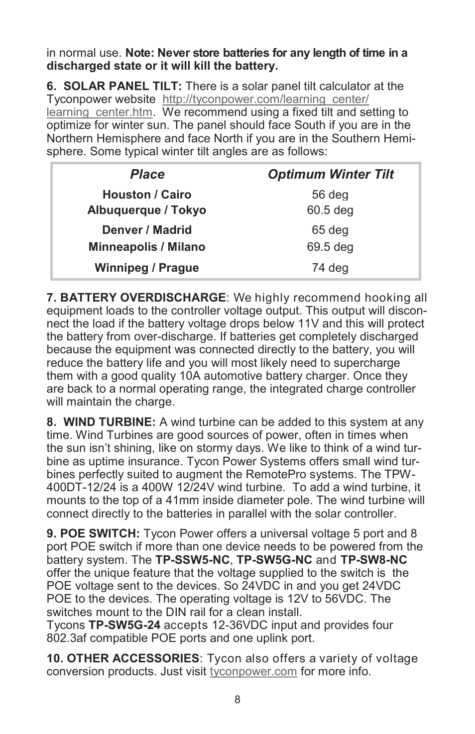 Tycon Power RPST2424-100-280 User Manual | Page 8 / 12