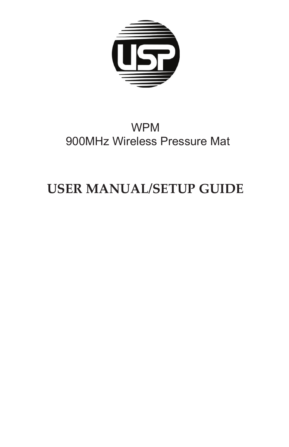 United Security 900MHz Wireless Pressure Mat User Manual | 7 pages