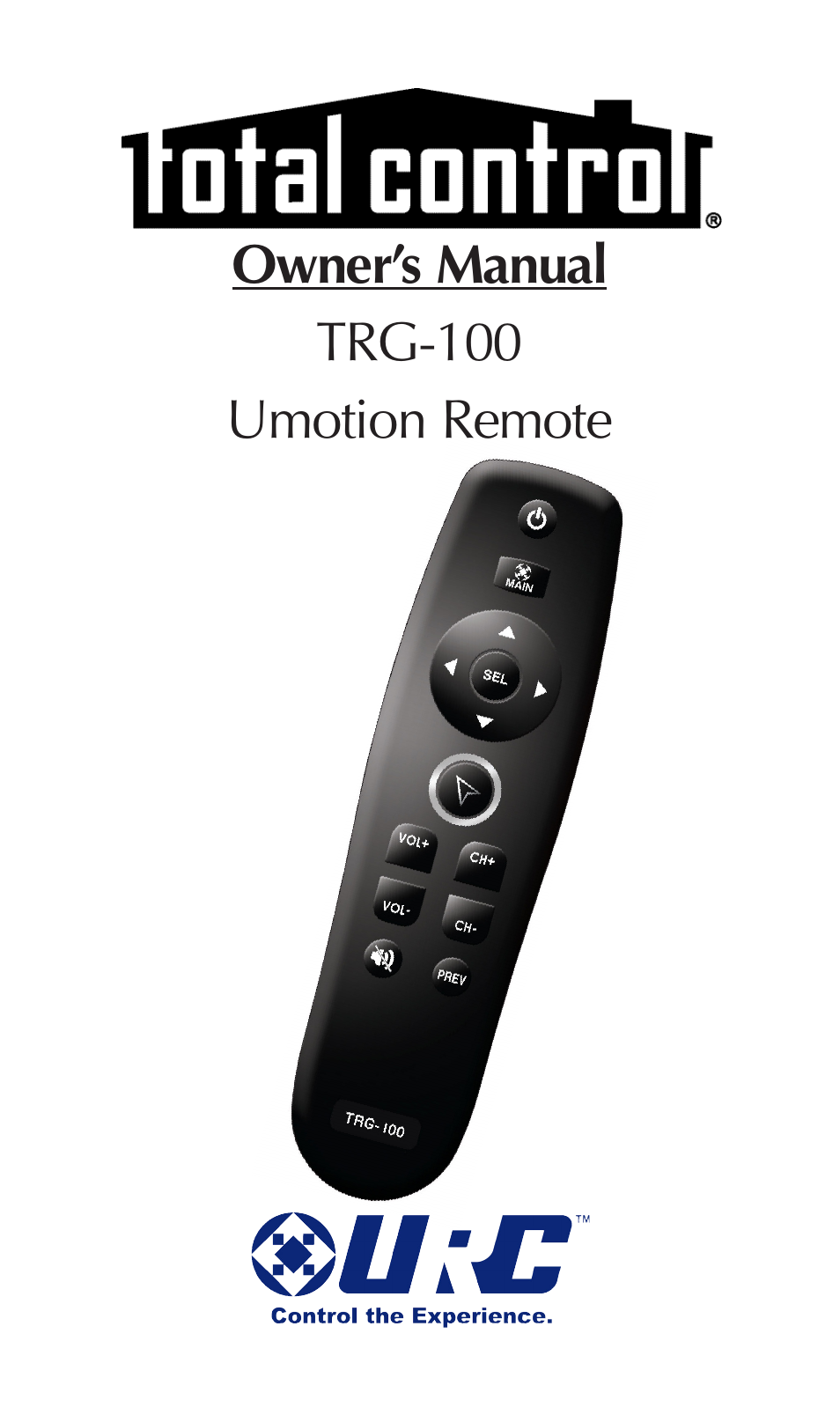 Universal Remote Control (URS) TRG-100 User Manual | 18 pages