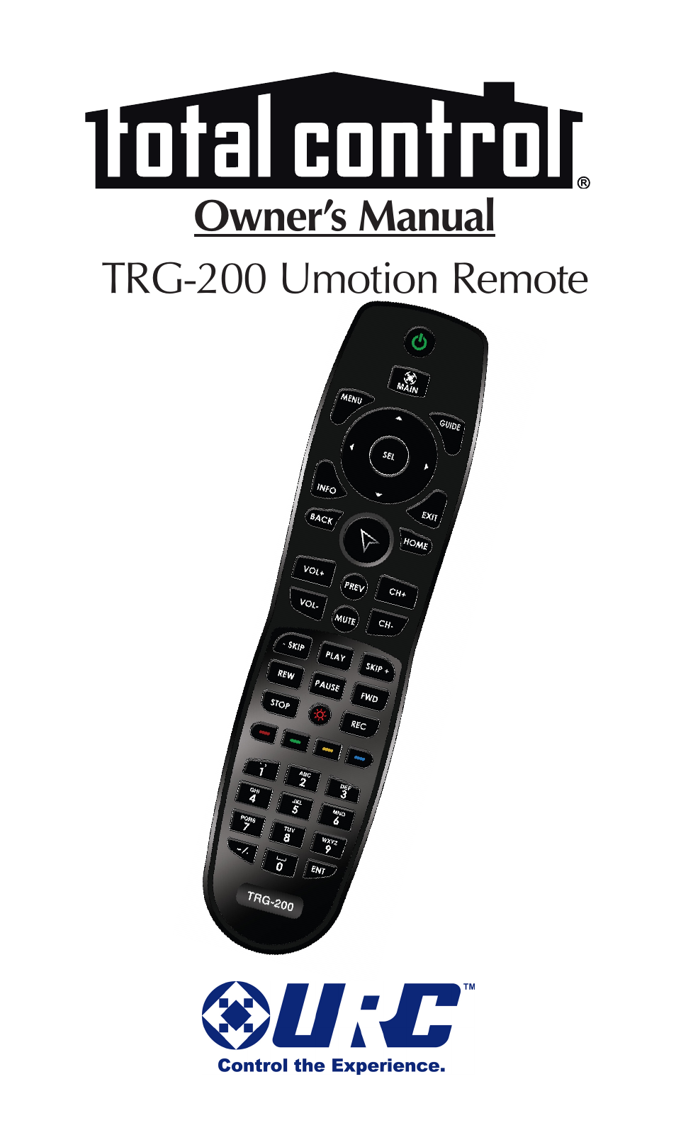 Universal Remote Control (URS) TRG-200 User Manual | 18 pages