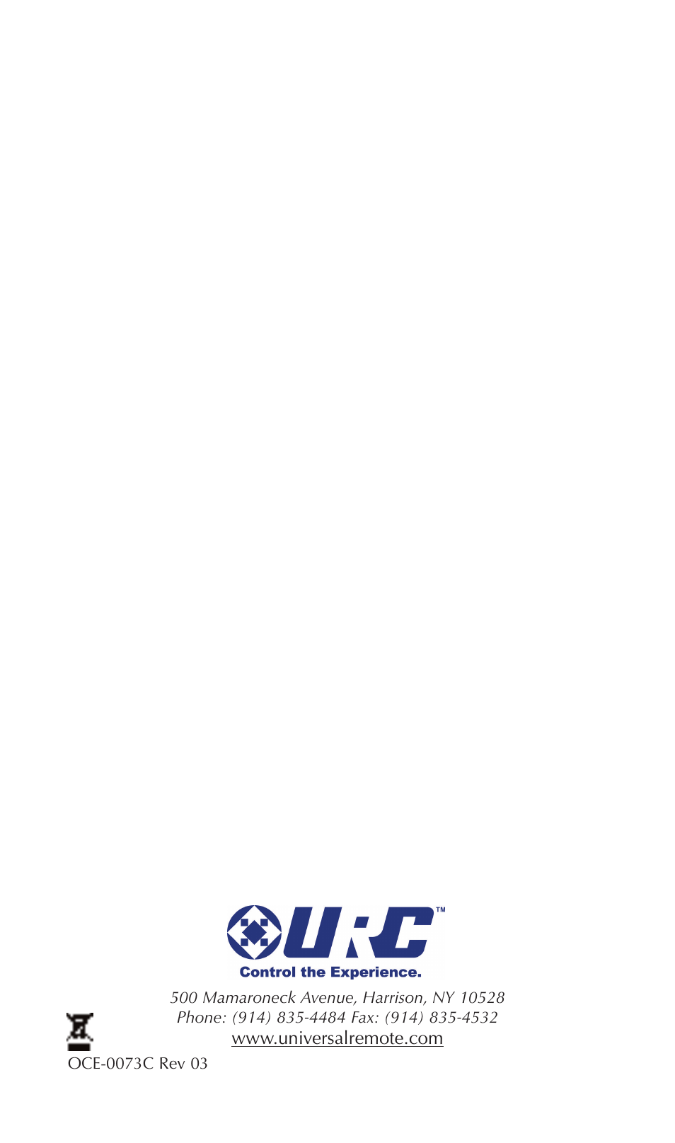 Universal Remote Control (URS) TRC-1280 User Manual | Page 21 / 21