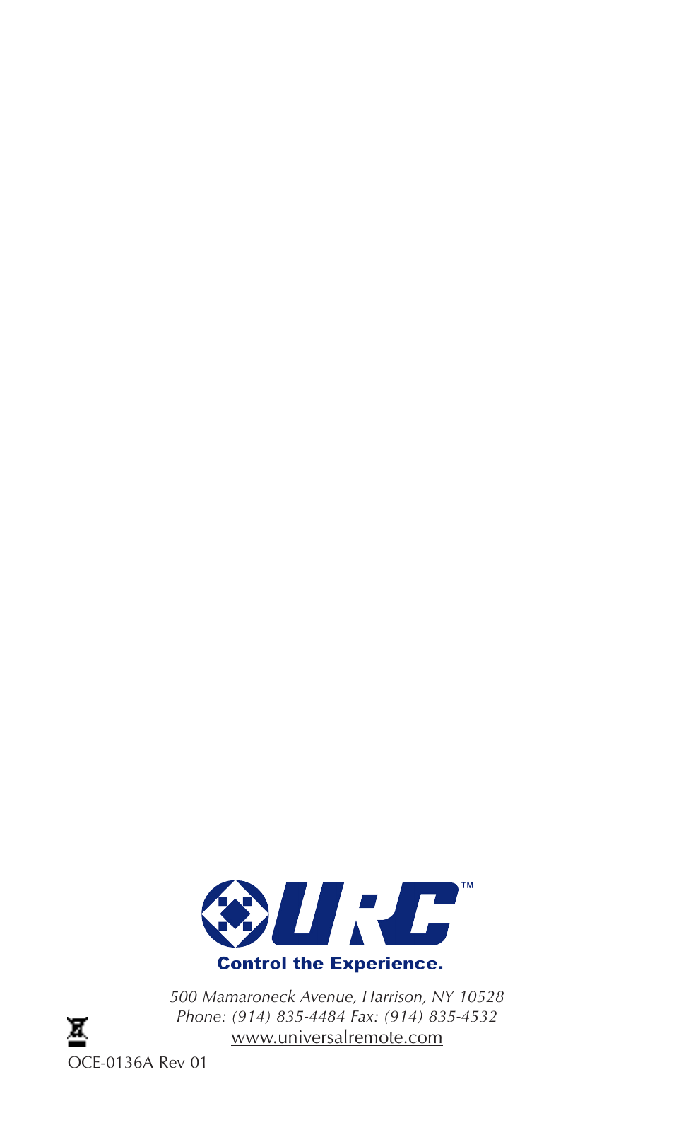 Universal Remote Control (URS) TRG-200 User Manual | Page 19 / 19