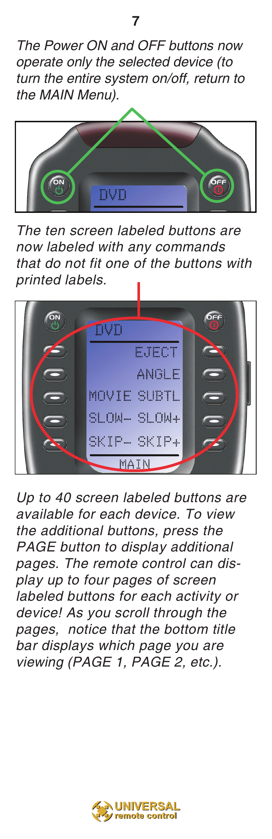 Universal Remote Control (URS) MX-850 User Manual | Page 10 / 20