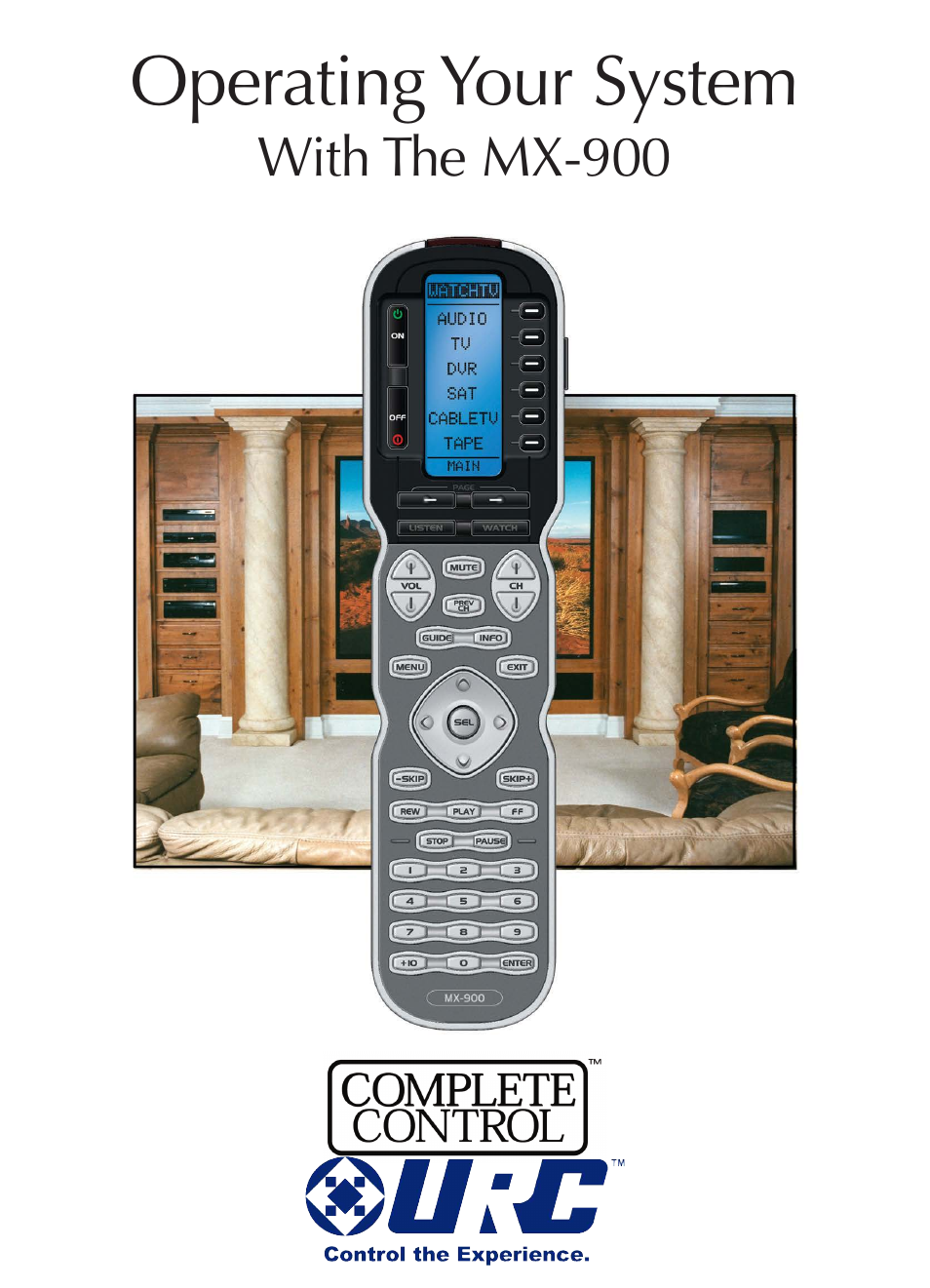 Universal Remote Control (URS) MX-900 User Manual | 19 pages