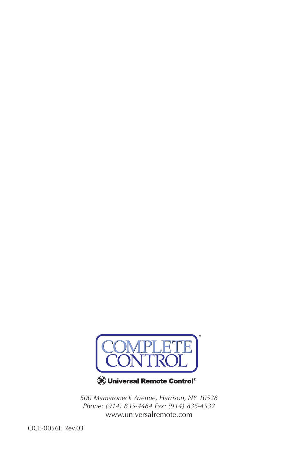 Universal Remote Control (URS) MX-880Z User Manual | Page 24 / 24