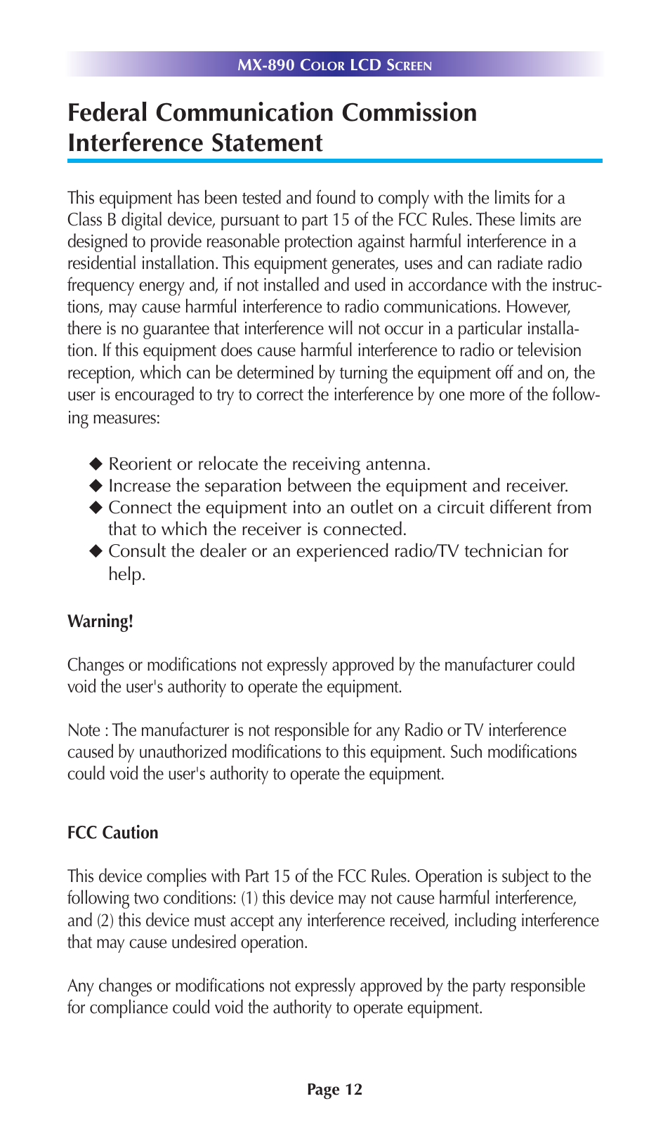 Universal Remote Control (URS) MX-890 User Manual | Page 15 / 21