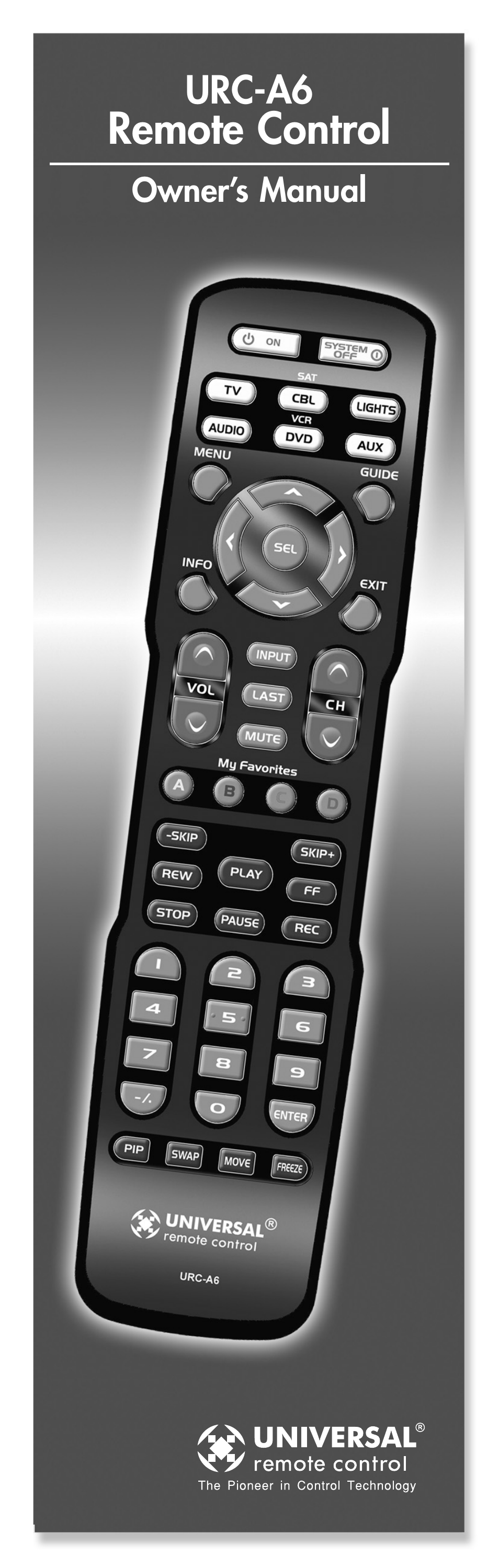 Universal Remote Control (URS) A6 User Manual | 48 pages