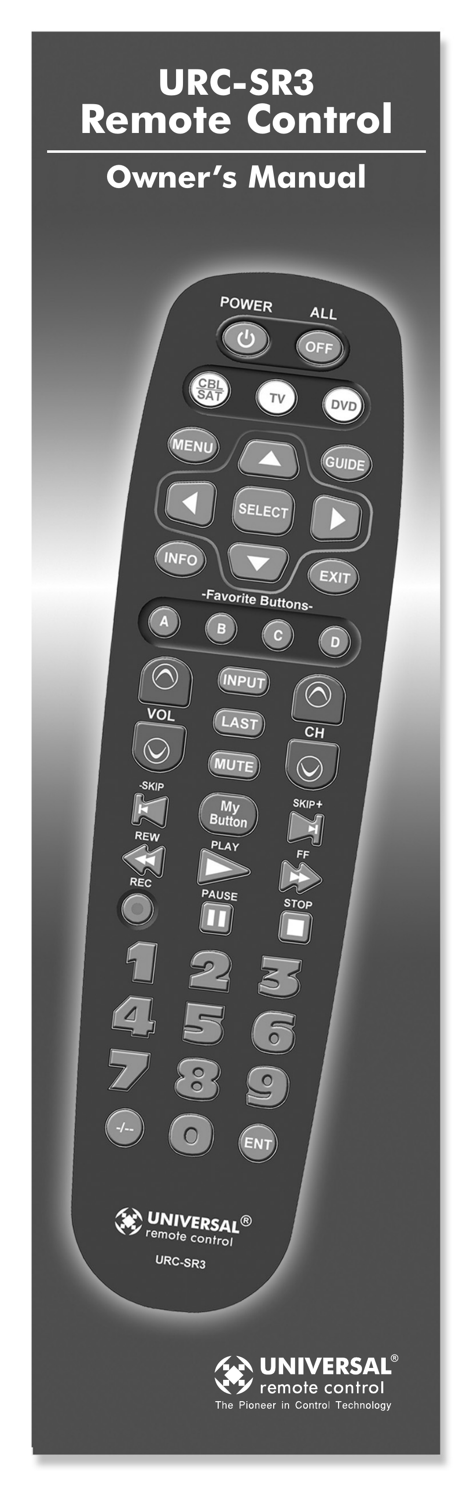 Universal Remote Control (URS) SR3 User Manual | 52 pages